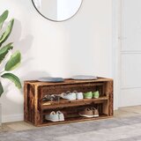 vidaXL Klupa za cipele boja staro drvo 100x35x45 cm konstruirano drvo | shoptok.hr