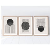 WALLXPERT huhu213 - 50 x 70 Multicolor Decorative Framed MDF Painting (3 Pieces) | ePonuda.com