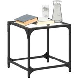  Stolić s prozirnom staklenom površinom 40 x 40 x 40 cm čelik | shoptok.hr