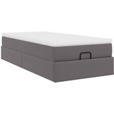  Otomanski okvir kreveta s madracem sivi 90x190cm umjetna koža | shoptok.hr