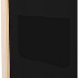 Sobna pregrada s 5 panela od tkanine 200 x 170 x 4 cm crna | Eponuda.ba