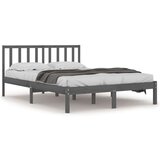  Posteljni okvir siv iz trdne borovine 200x200 cm, (20708156) | Shoptok.si