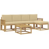  Set vanjskih sofa 6 kom. Bijela i bež | shoptok.hr