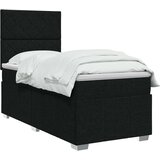  Boxspring krevet s madracem Crna 90 x 200 cm Tkanina | shoptok.hr