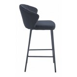 Brandless Hocker GATTA - črn žamet / črne noge x 1, (22060666) | Shoptok.si