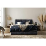 Esposa BOXSPRING POSTELJA 140 cm x 200 cm , tekstil temno siva | Shoptok.si
