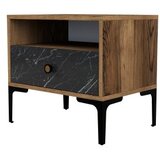 Hanah home noćni stočić lizbon 534 walnut black