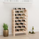 vidaXL Stojalo za vino 61,5x30x107,5 cm trdna borovina Cene