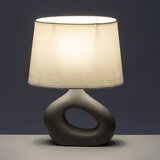 Casa Selección Bijela/siva stolna lampa keramička s tekstilnim sjenilom (visina 30 cm) – | shoptok.hr