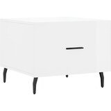 Maison Chic Klubska mizica - kavna mizica - Nizka mizica visok sijaj bela 50x50x40 cm inženirski les, (21752500) Cene