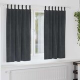  Zavjese za zamračivanje 2 kom. Svjetlosiva 140 x 175 cm Baršun | shoptok.hr