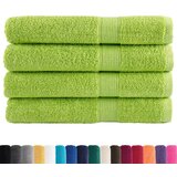 The Living Store Premium brisače SOLUND 4 kosi zelena 100x200 cm 600 gsm - Brisača, (21418097) | Shoptok.si