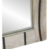 vidaXL Ogledalo za kopalnico Rjava, srebrna 50 x 2.5 x 70 cm | Shoptok.si