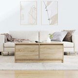 vidaXL Kavna mizica s predali sonoma hrast 100x100x40 cm | Shoptok.si