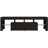 vidaXL TV omarica z LED lučkami črna 140x35x40 cm | Shoptok.si