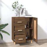  Komoda boja smeđeg hrasta 69 5 x 34 x 90 cm konstruirano drvo | shoptok.hr