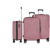 Michelino 3-dijelni ABS set kofera Beachline ružičasto zlatna Cijene
