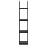 vidaXL Knjižna polica Črni hrast 40 x 30 x 146 cm Konstruiran les | Shoptok.si