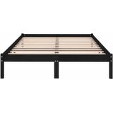  Okvir za krevet od masivne borovine crni 140 x 190 cm | shoptok.hr