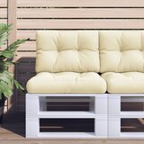 vidaXL Jastuk za palete krem 50 x 40 x 12 cm od tkanine Cijene