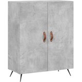 Visoka komoda siva betona 69,5x34x180 cm od konstruiranog drva Slike