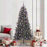 vidaXL Umestno božično drevo med 300 LED Zelena 114 x 114 x 210 cm | Shoptok.si
