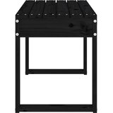  Vrtna klupa crna 80 x 38 x 45 cm od masivne borovine | Eponuda.ba