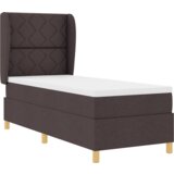 Box Spring Krevet s Madracem Tamnosmeđi 80x200 cm Tkanina | shoptok.hr