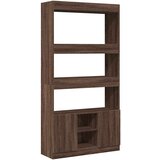 vidaXL Visoka komoda boja smeđeg hrasta 92x33x180cm konstruirano drvo | shoptok.hr