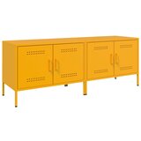 vidaXL TV omarica 2 kosa gorčično rumena 68x39x50,5 cm jeklo, (21323424) Cene