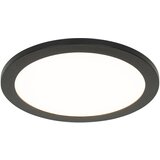 QAZQA Moderna stropna svetilka črna 30 cm z LED IP44 - Steve | Shoptok.si