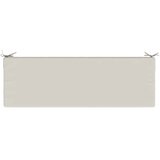  Jastučići za klupe - 2 dijela SOEST 2 kom. 100% poliester - Bijela 150 x 50 x 8 cm Melange Slike