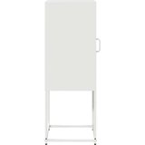 vidaXL Bivak Bela 36x39x107 cm Hladno valjano jeklo | Shoptok.si