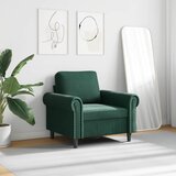  Fotelja tamnozelena 60 cm baršunasta | shoptok.hr