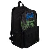Kruzzel školski ruksak s gaming motivom i torbom za tjelesni, crni, 22 l, 44 cm | shoptok.hr