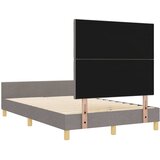  Krevetna konstrukcija Sivo-smeđa 120 x 200 cm tkanina | shoptok.hr