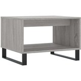 vidaXL Klubska mizica siva sonoma 60x50x40 cm inženirski les | Shoptok.si