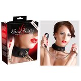 Bad Kitty Silicone Collar with Leash Black Cijene