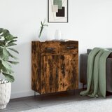 vidaXL Komoda dimljeni hrast 69,5x34x90 cm inženirski les Cene