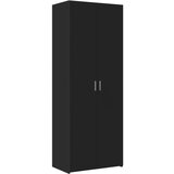 Maison Chic Visoka omara - Komoda - Predalnik črna 70x42,5x185 cm inženirski les, (21721989) | Shoptok.si