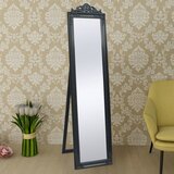  Samostojeće zidno ogledalo u baroknom stilu 160 x 40 cm crno | shoptok.hr