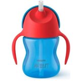 Philips Avent Magična flašica za bebe sa slamkom SCF796-01, 200ml, Crveno-plava Cene