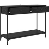  Konzolna stolica s ladicama Crni hrast 100 x 34,5 x 75 cm | shoptok.hr