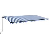 Tenda na ručno uvlačenje 600 x 350 cm plavo-bijela | shoptok.hr