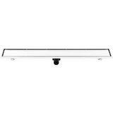 vidaXL odvod za tuš s poklopcem 2-u-1 103x14 cm od nehrđajućeg čelika | shoptok.hr