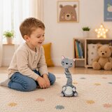 Interaktivna plišana mačka s ponavljajućim zvukovima - siva | Shoptok.si