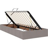  Krevet s od storage Sivo-smeđa 200 x 200 cm Lažna koža | shoptok.hr