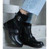 Gemre Black insulated ankle boots made of mixed materials Verta | Shoptok.si