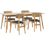 Unique Furniture Proširiv blagovaonski stol s pločom stola u dekoru hrasta u prirodnoj boji 190x90 cm Barrali – | shoptok.hr