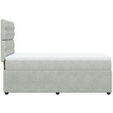 vidaXL Box spring krevet s madracem svjetlosivi 90x190 cm baršunasti | shoptok.hr